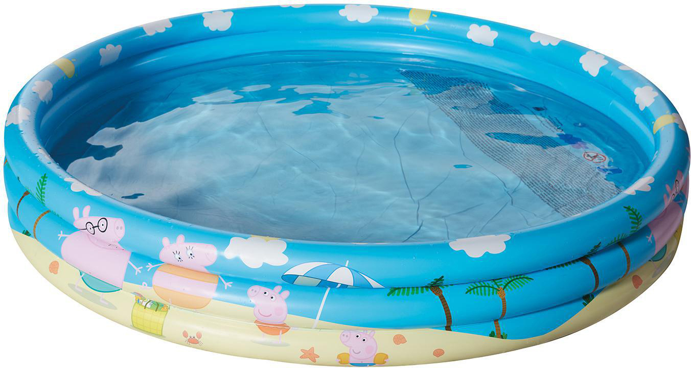 Mehrfarbig Wasserspielzeug HAPPY x PEOPLE 3-Ring-Pool, PEP Peppa cm ca. Pig 150 25