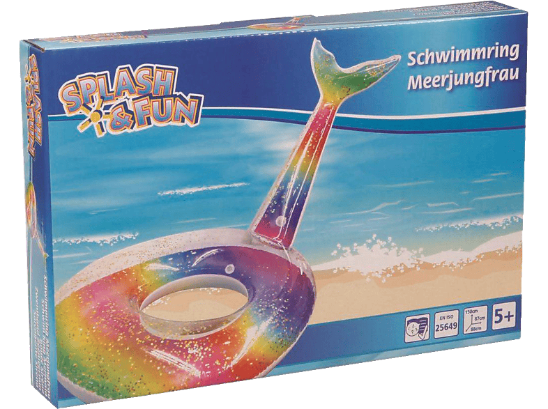 SPLASH FUN Splash & Fun Schwimmring Meerjungfrau Wasserspielzeug Mehrfarbig