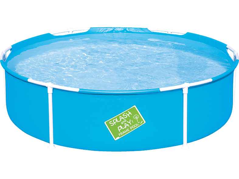 BESTWAY My First Frame Pool, rund 152 x 38 cm Swimmingpool Mehrfarbig | Wasserspielzeug