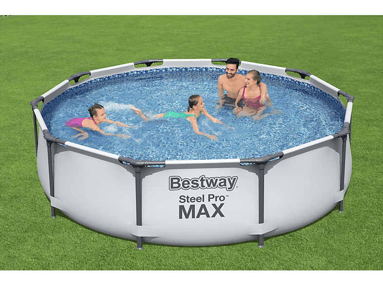 BESTWAY Steel Pro Max™ Frame PoolSet, rund 305cm Swimmingpoolset