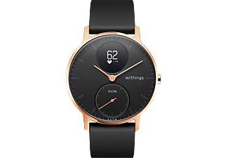 WITHINGS Steel HR 36mm rozéarany-fekete okosóra