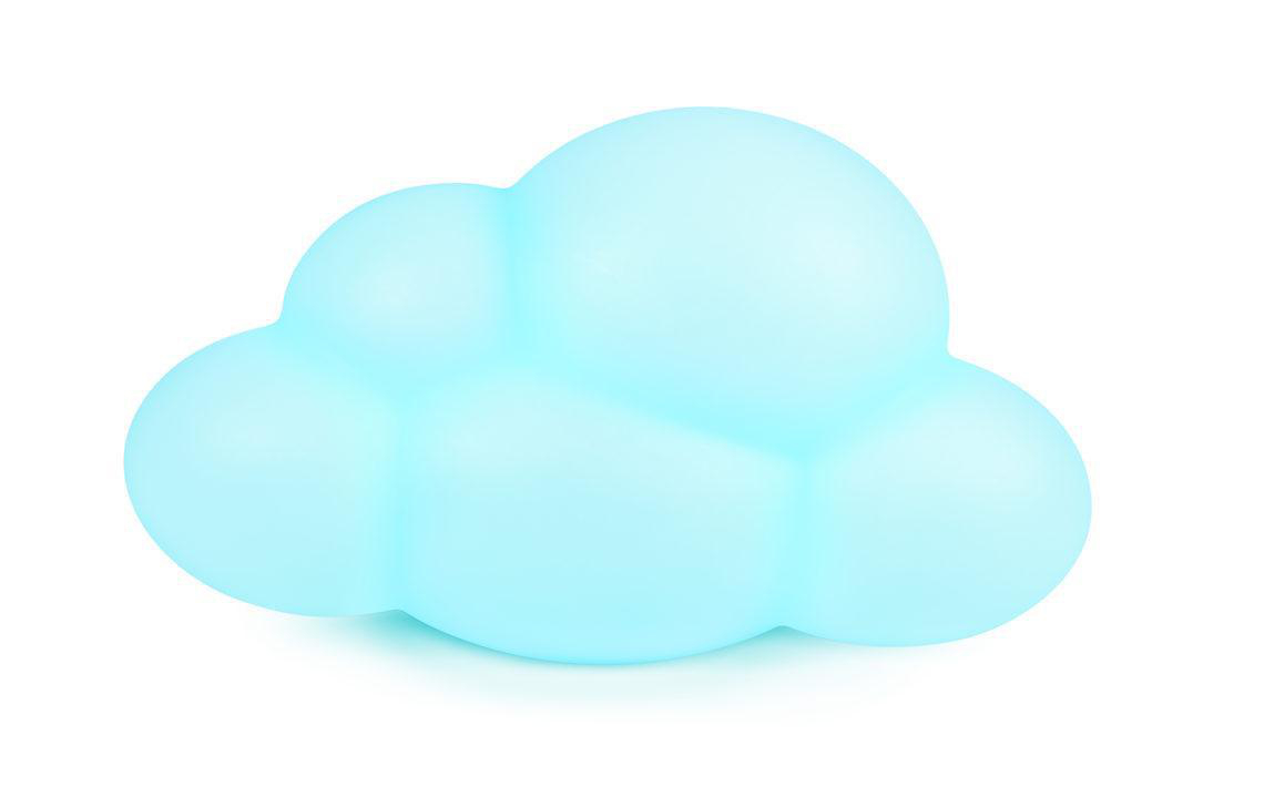 BIGBEN Lumin Us Wolke Bluetooth Lautsprecher, Mehrfarbig