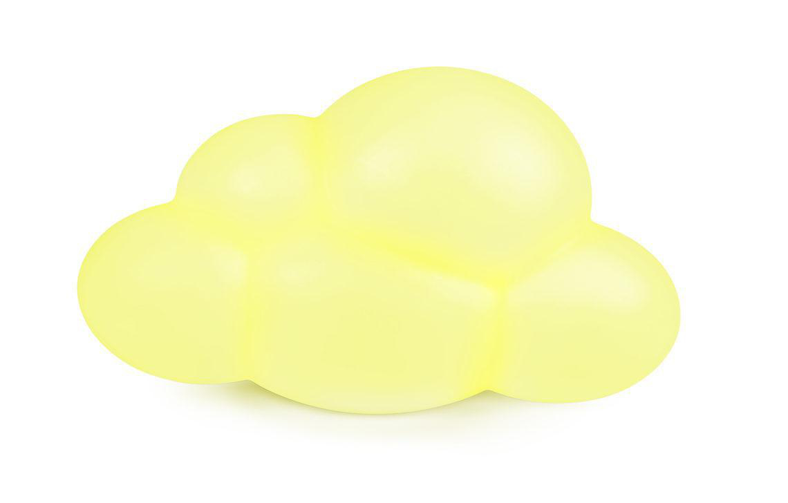 BIGBEN Lumin Us Wolke Bluetooth Lautsprecher, Mehrfarbig