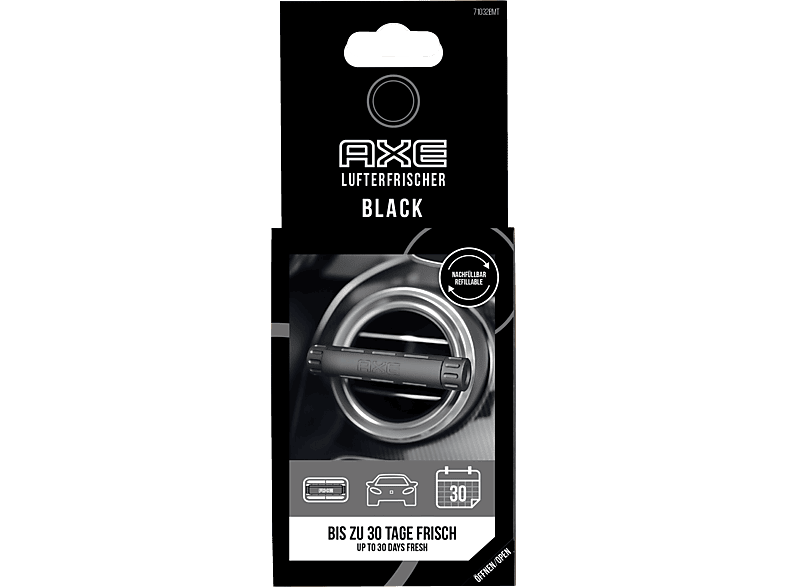 AXE Aluminium Refillable Vent Air - Black Lufterfrischer, Schwarz
