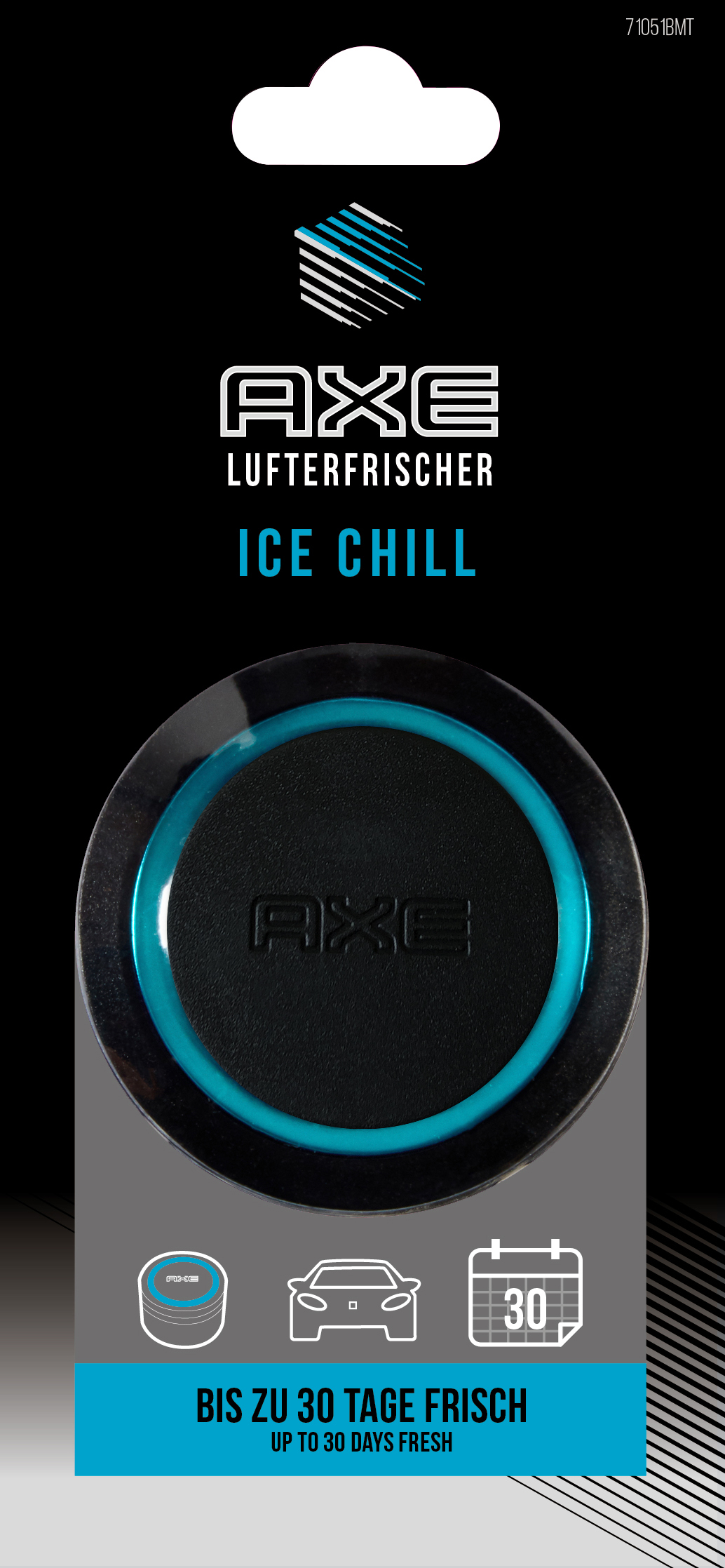 AXE Gel Can Air Freshener - Ice Chill Lufterfrischer, Schwarz/Blau