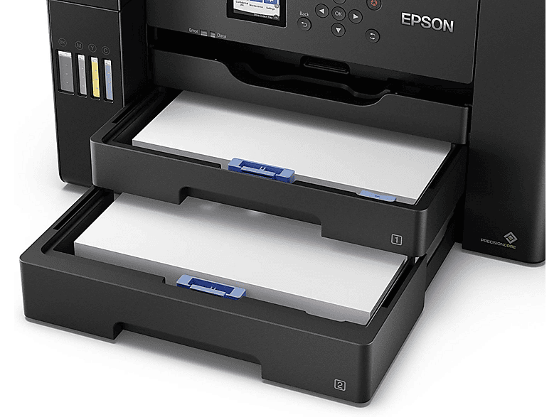 EPSON EcoTank ET-16150 Multifunktionsdrucker, WLAN, Duplexeinheit (für beidseitigen Druck), Schwarz — Foto 3 von 3