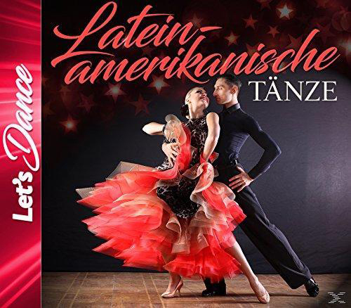 Albumcover. Ein Paar tanzt. Titel: Lateinamerikanische Tänze. Roter Hintergrund.