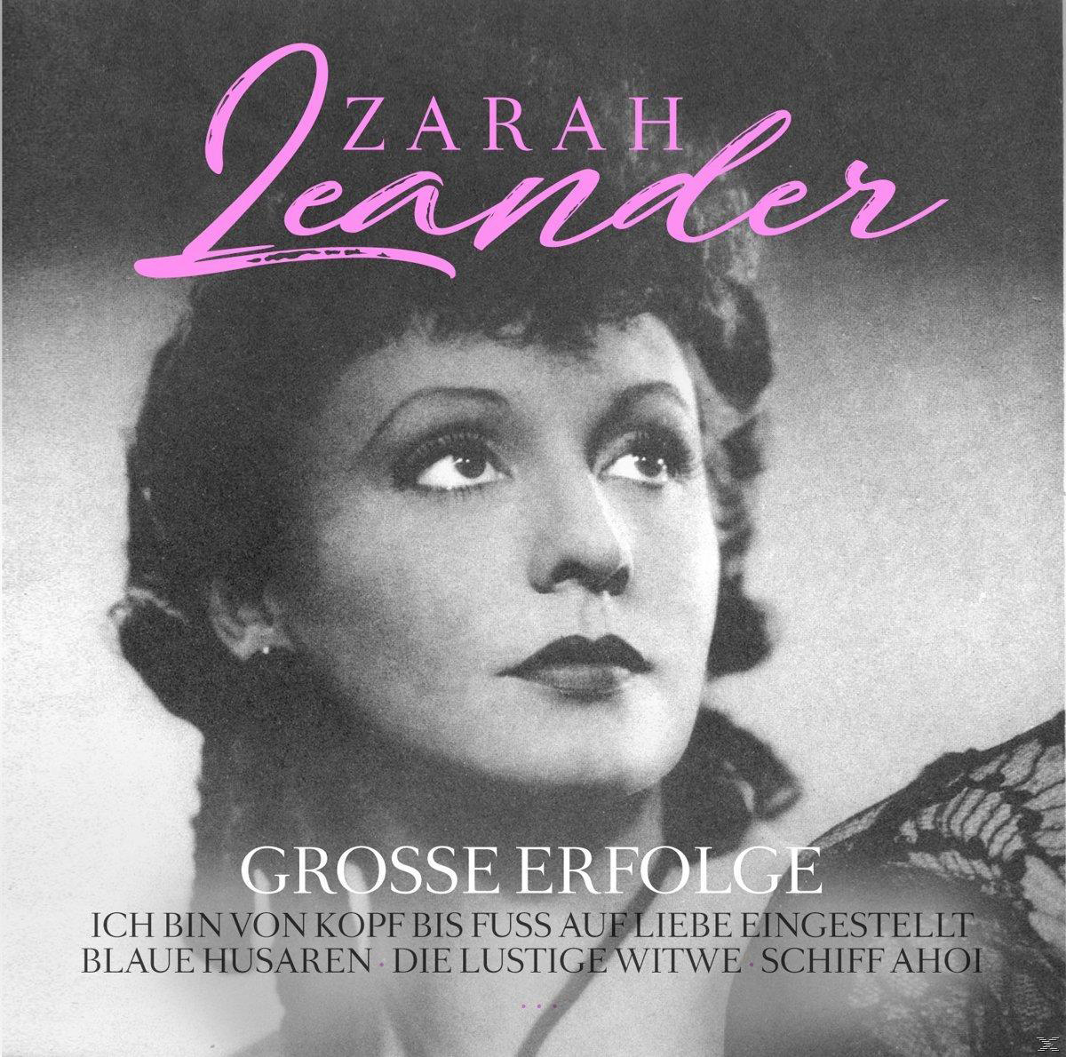 Albumcover: Schwarzweißfoto einer Frau, darüber der Name 'Zarah Leander' und darunter Text.
