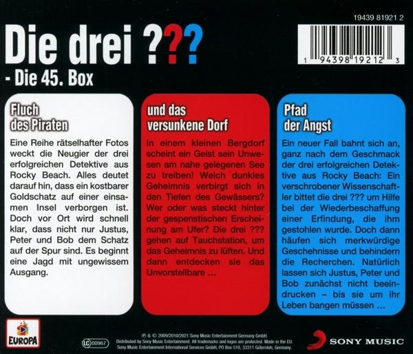 CD-Cover mit deutschem Text. Drei Textabschnitte und Logos. Weißer Hintergrund.