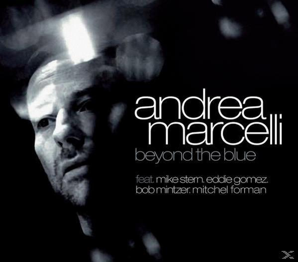 Andrea Marcelli Albumcover, ein Schwarz-Weiß-Porträt eines Mannes.