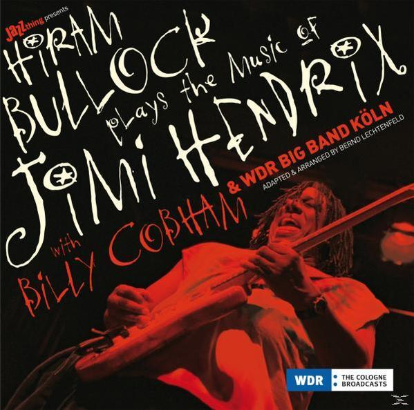 Albumcover: Mann spielt Gitarre, Titel: Jimi Hendrix. Rote Gitarre, schwarzer Hintergrund.