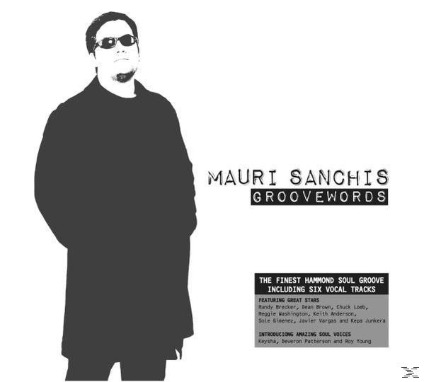 Schwarz-weiß Albumcover. Silhouette eines Mannes mit Sonnenbrille und Mantel, mit Text, der die Interpreten auflistet.