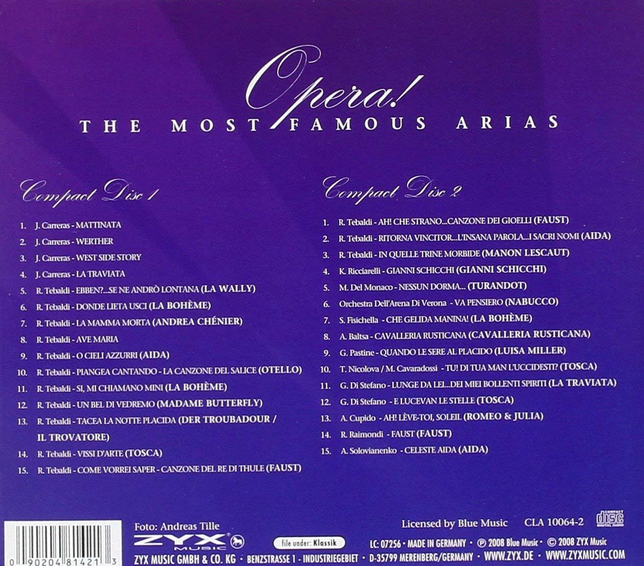 VARIOUS - Opera! The Most Famous Arias  - (CD)