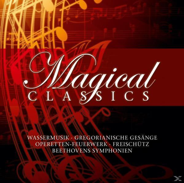 CD-Cover: rot, Noten, Titel Magical Classics.