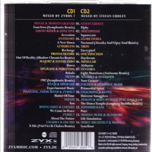 CD-Hülle mit Titellisten: zwei CDs, mehrere Künstler, verschiedene Musikgenres.