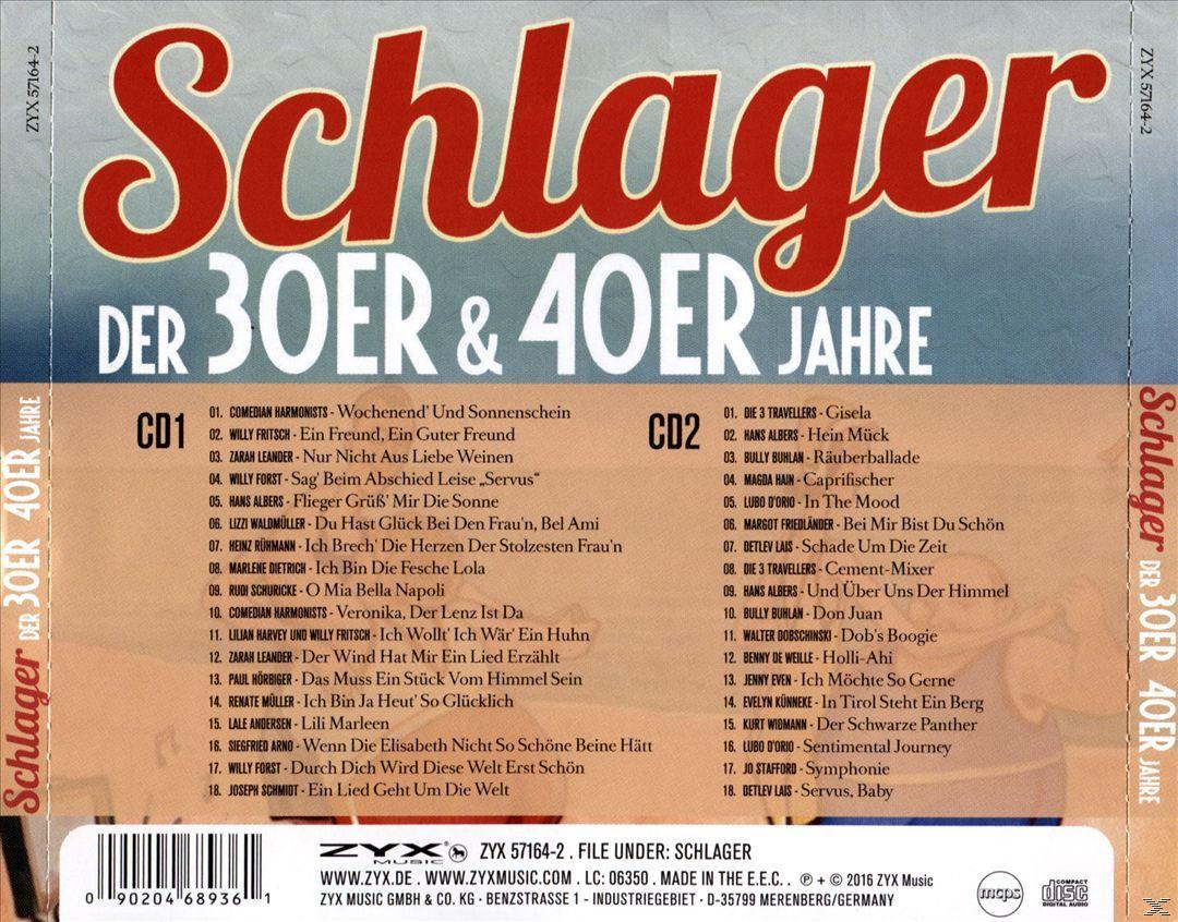 VARIOUS - 40er Der & Jahre Schlager (CD) 30er 