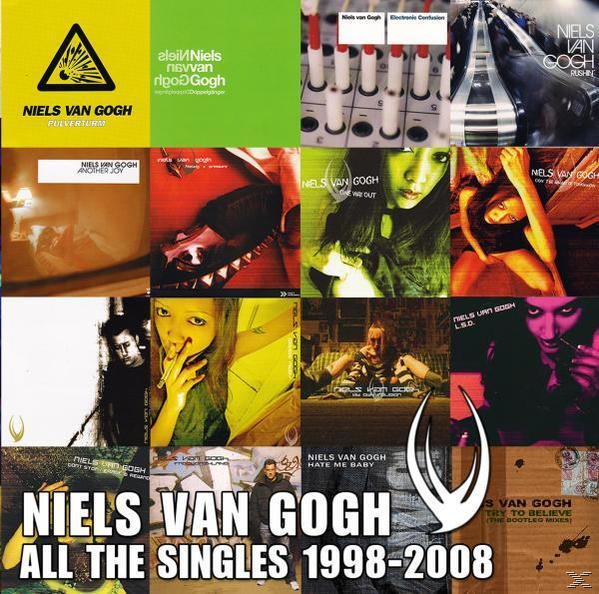 Compilation-Albumcover von Niels Van Goghs Singles. Verschiedene Albumcover sind in einem Raster angeordnet.