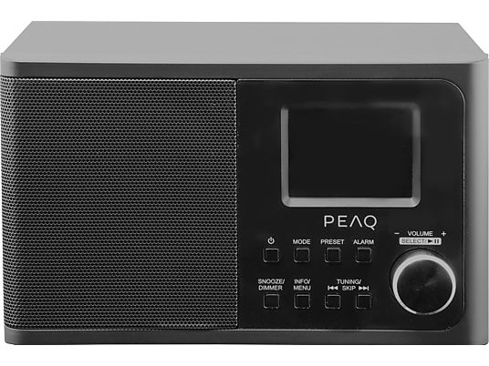 PEAQ PDR 170 BT-B - Radio numérique (DAB, DAB+, FM, Noir)