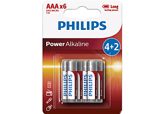 PHILIPS LR03P6BP/10 Power Alkalin AAA 4+2 Pil_0