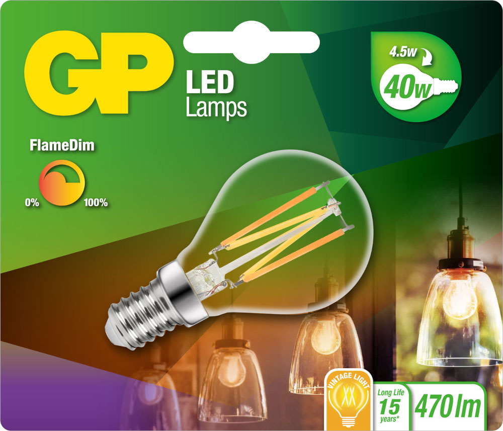 GP LIGHTING Ampoule Vintage Light Blanc chaud E14 4.5 W (087489-LDCE1)