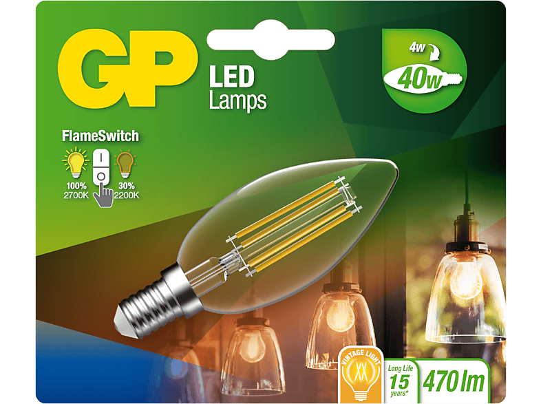 GP LIGHTING LED lamp Vintage Light E14 (085348-LDCE1) | MediaMarkt