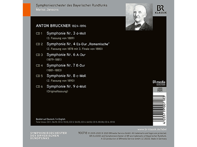 Thumbnail - Symphonieorchester Des Bayerischen Rundfunks - Mariss Jansons dirigiert Anton Bruckner (CD)