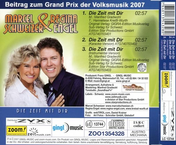 Marcel Schweizer, Regina Engel - Die Zeit Mit Dir  - (CD)