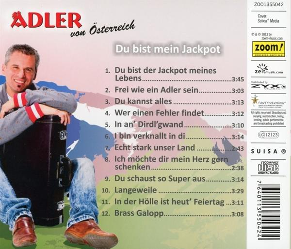 Adler Von Osterreich - Du Bist Mein Jackpot  - (CD)