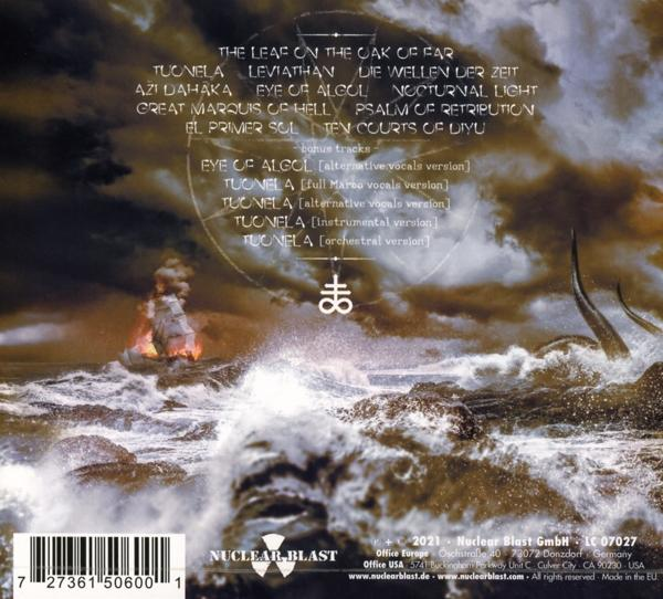 Albumcover mit Wellen, Schiff und Text.