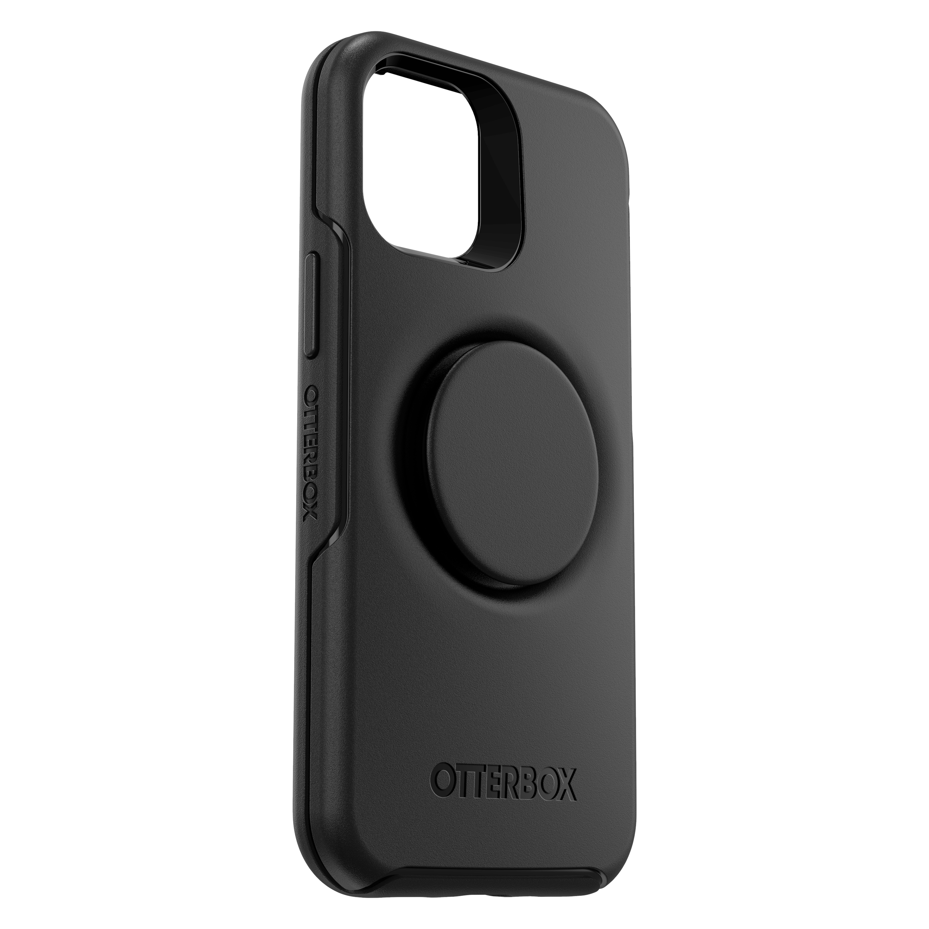 OTTERBOX Otter+Pop Symmetry Series, Backcover, Apple, iPhone 12 Mini, Schwarz
