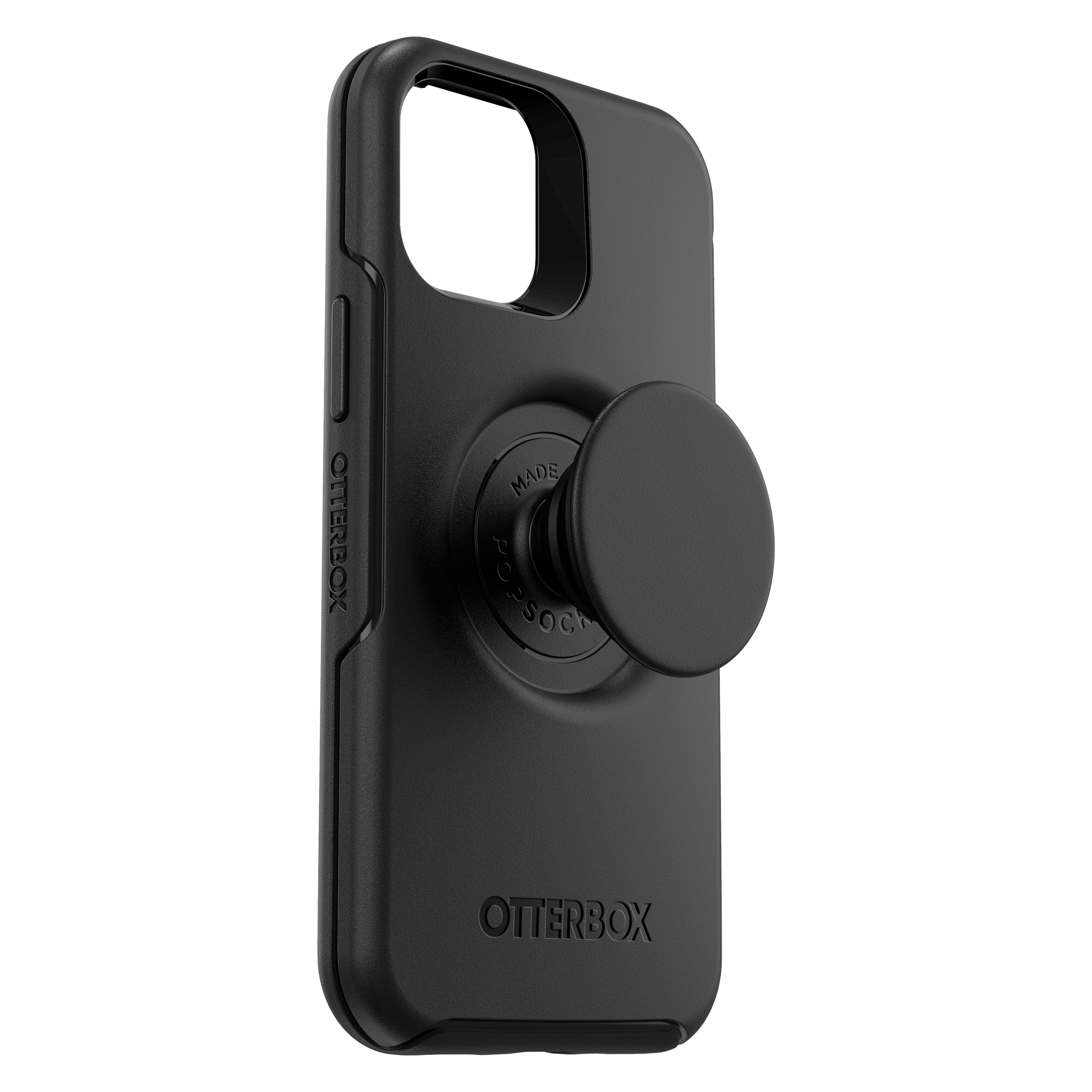 OTTERBOX Otter+Pop Symmetry Series, Backcover, Apple, iPhone 12 Mini, Schwarz