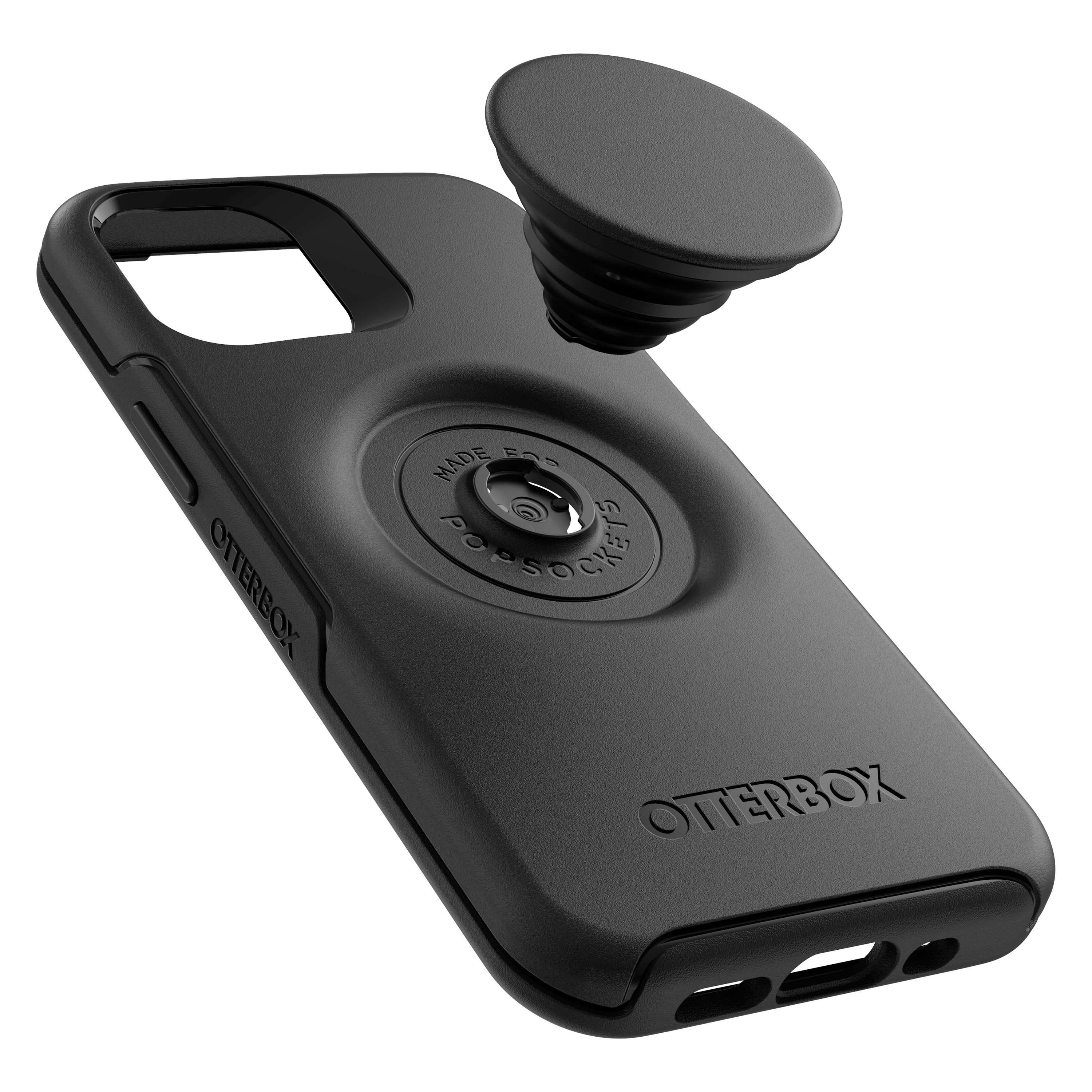OTTERBOX Otter+Pop Symmetry Series, Backcover, Apple, iPhone 12 Mini, Schwarz
