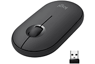 LOGITECH Maus Pebble M350, Bluetooth/USB, 1000dpi, Kabellos, Graphite