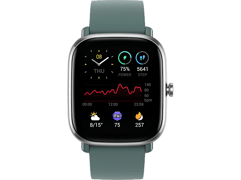 AMAZFIT A2018 GTS 2 mini, Smartwatch, 120 mm + 85 mm, Sage Green