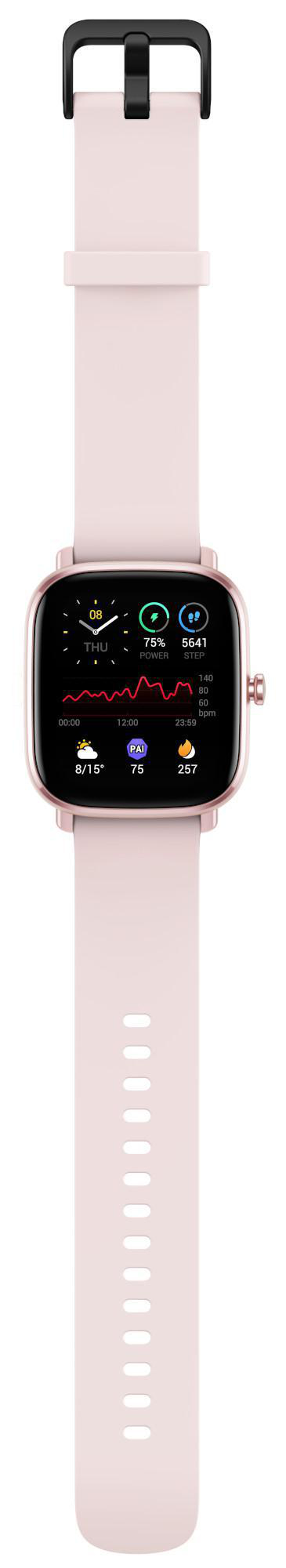 AMAZFIT A2018 GTS 2 mini Smartwatch Aluminium + Kunststoff Fluorelastomerkautschuk, 120 mm + 85 mm, Flamingo Pink