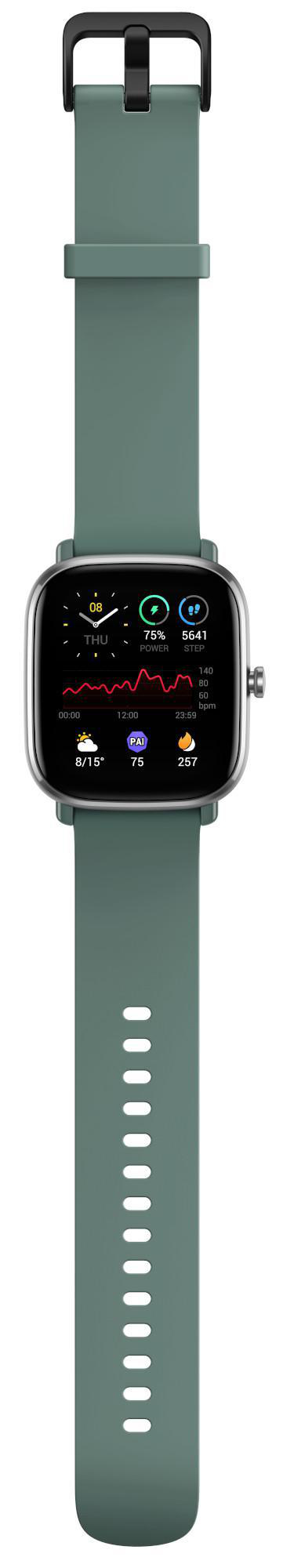 AMAZFIT A2018 GTS 2 mini Smartwatch Aluminium + Kunststoff Fluorelastomerkautschuk, 120 mm + 85 mm, Sage Green