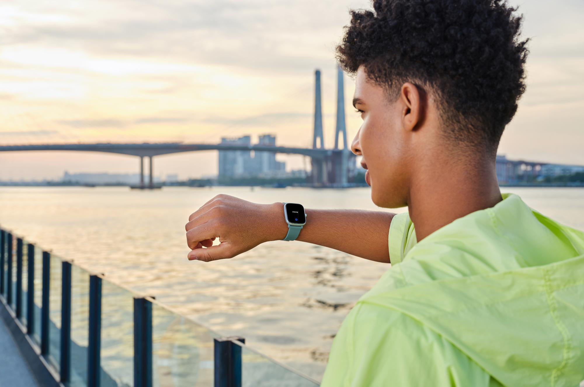 AMAZFIT A2018 GTS 2 mini Smartwatch Aluminium + Kunststoff Fluorelastomerkautschuk, 120 mm + 85 mm, Sage Green