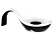 COOLSSHA Mood - Porta spazzolino da denti (Nero/Bianco)