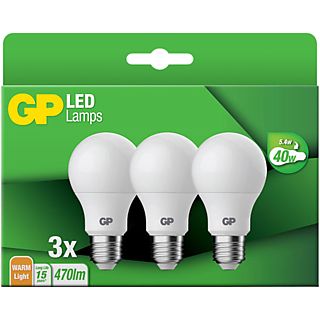 GP LIGHTING Ampoule Blanc chaud E27 5.4 W - 3 pièces (087670-LDCE3)