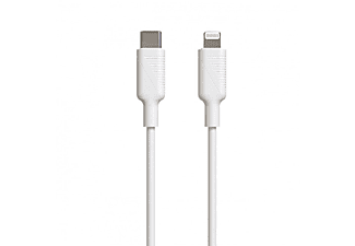 Cable USB | Muvit MCUSC0006, 1.2 3 A, De USB-C a Lightning, Blanco