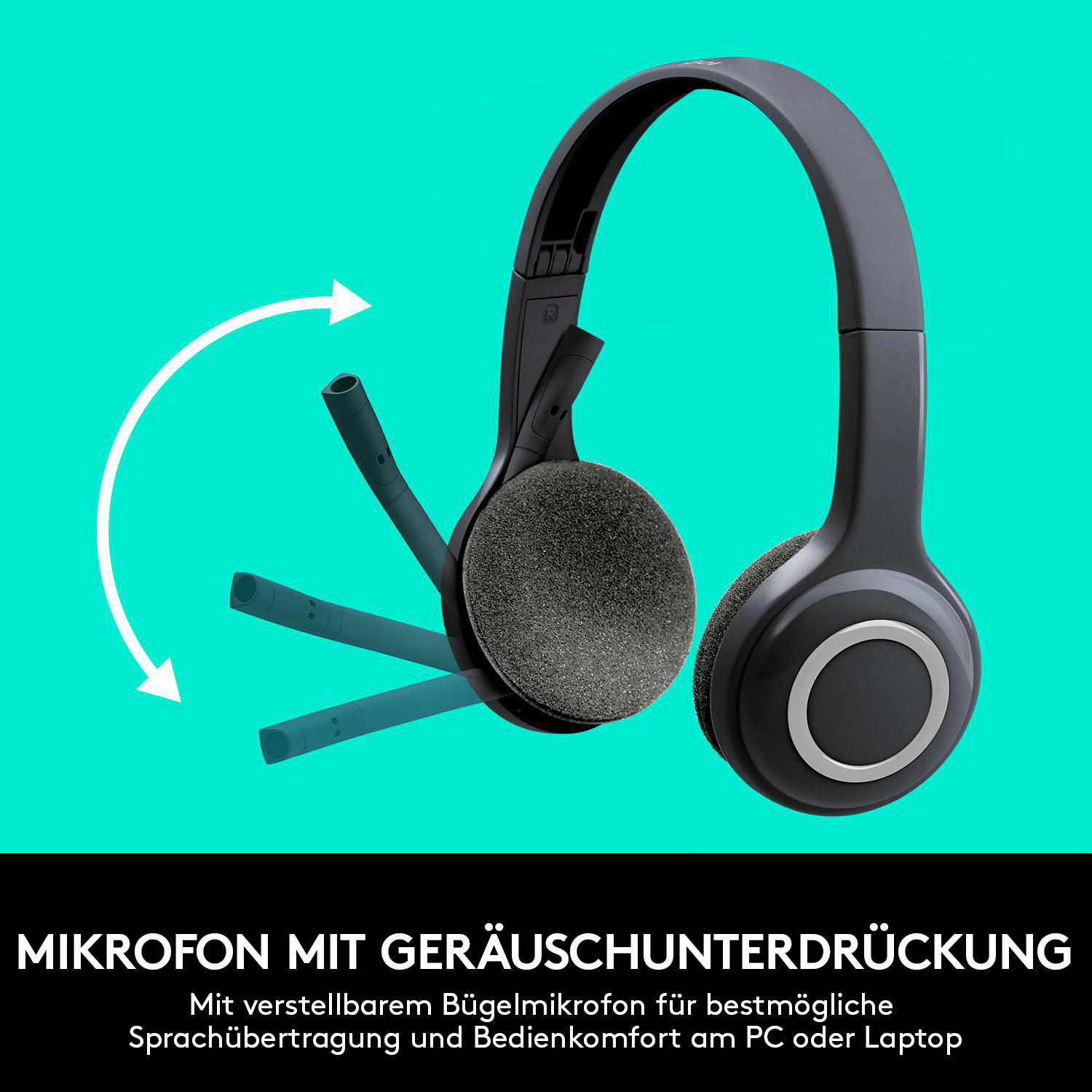 LOGITECH H600, On-ear Headset Schwarz