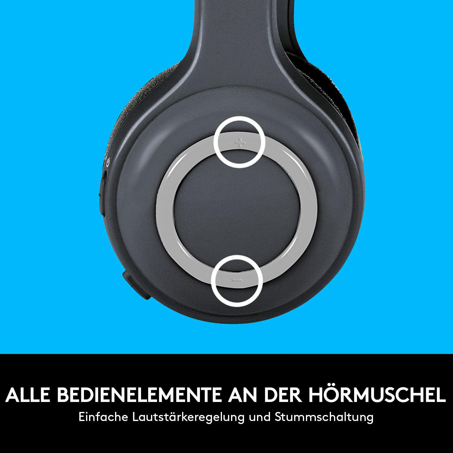 LOGITECH H600, On-ear Headset Schwarz