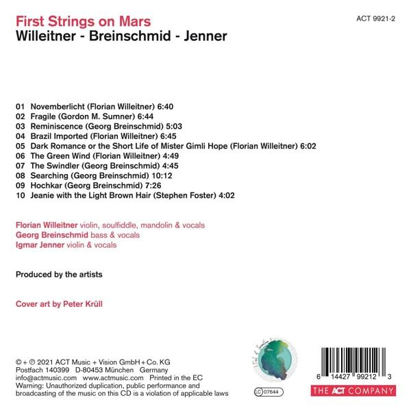 CD-Cover eines Musikalbums mit Text und einem grün-weißen Hintergrund.