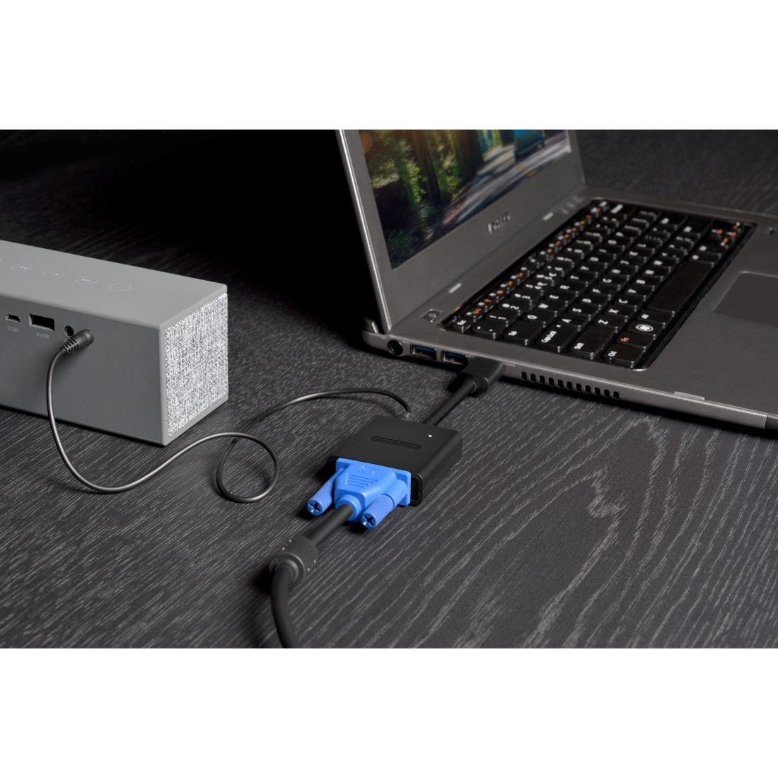 SITECOM CN 351 HDMI zu VGA + Audio Adapter, Schwarz