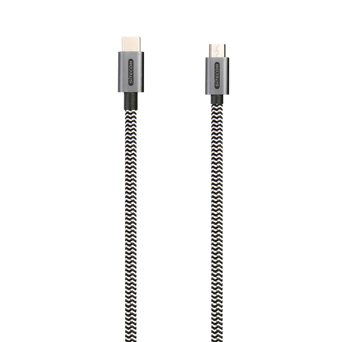CA-035 Kabel, USB SITECOM Weiß/Schwarz Micro