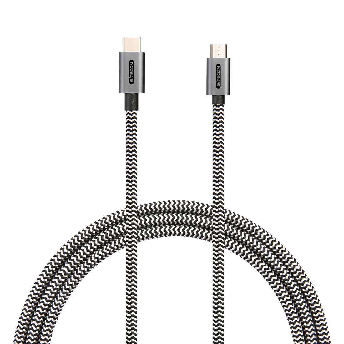 Weiß/Schwarz USB Kabel, Micro CA-035 SITECOM