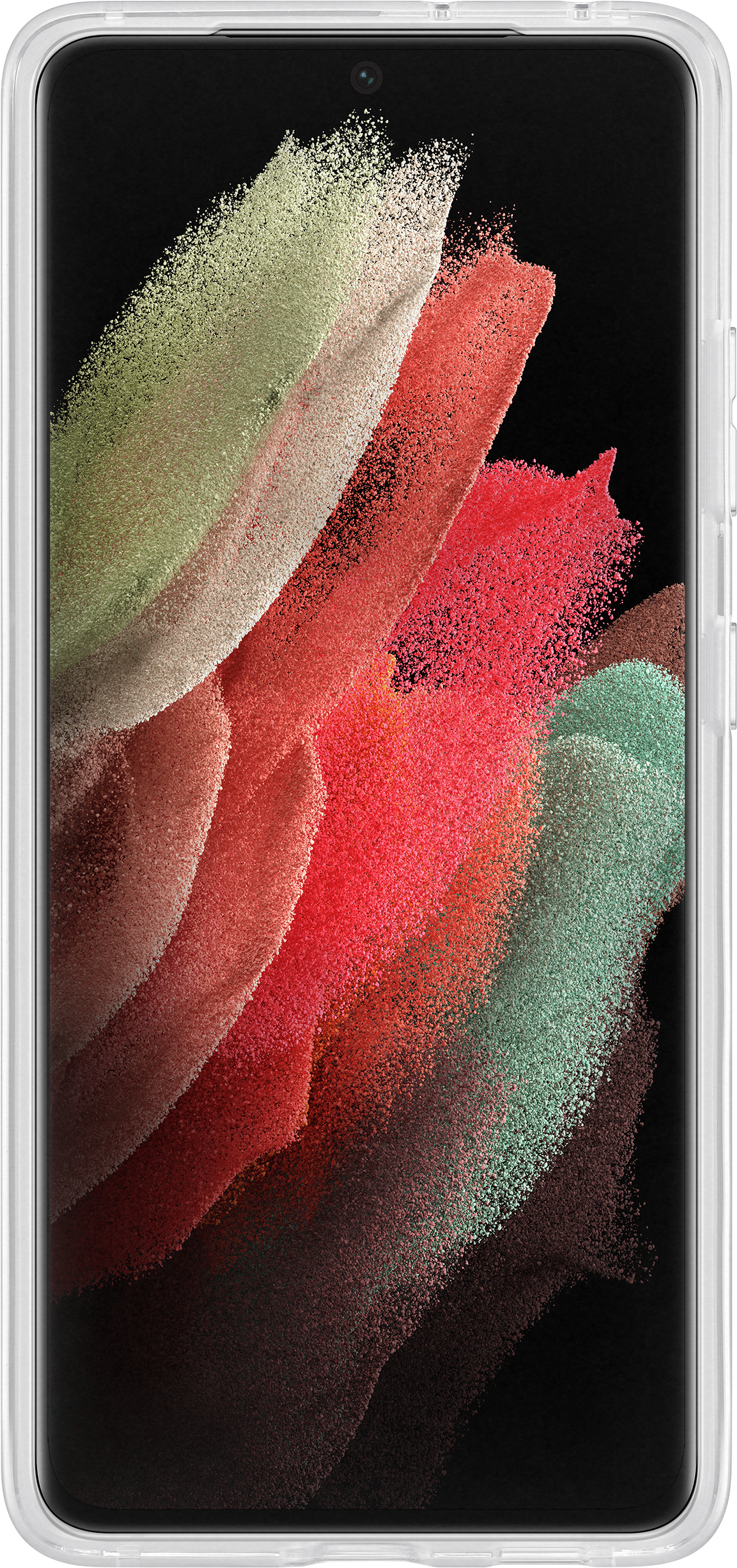 SAMSUNG Clear Standcover - Custodia (Adatto per modello: Samsung Galaxy S21 Ultra)