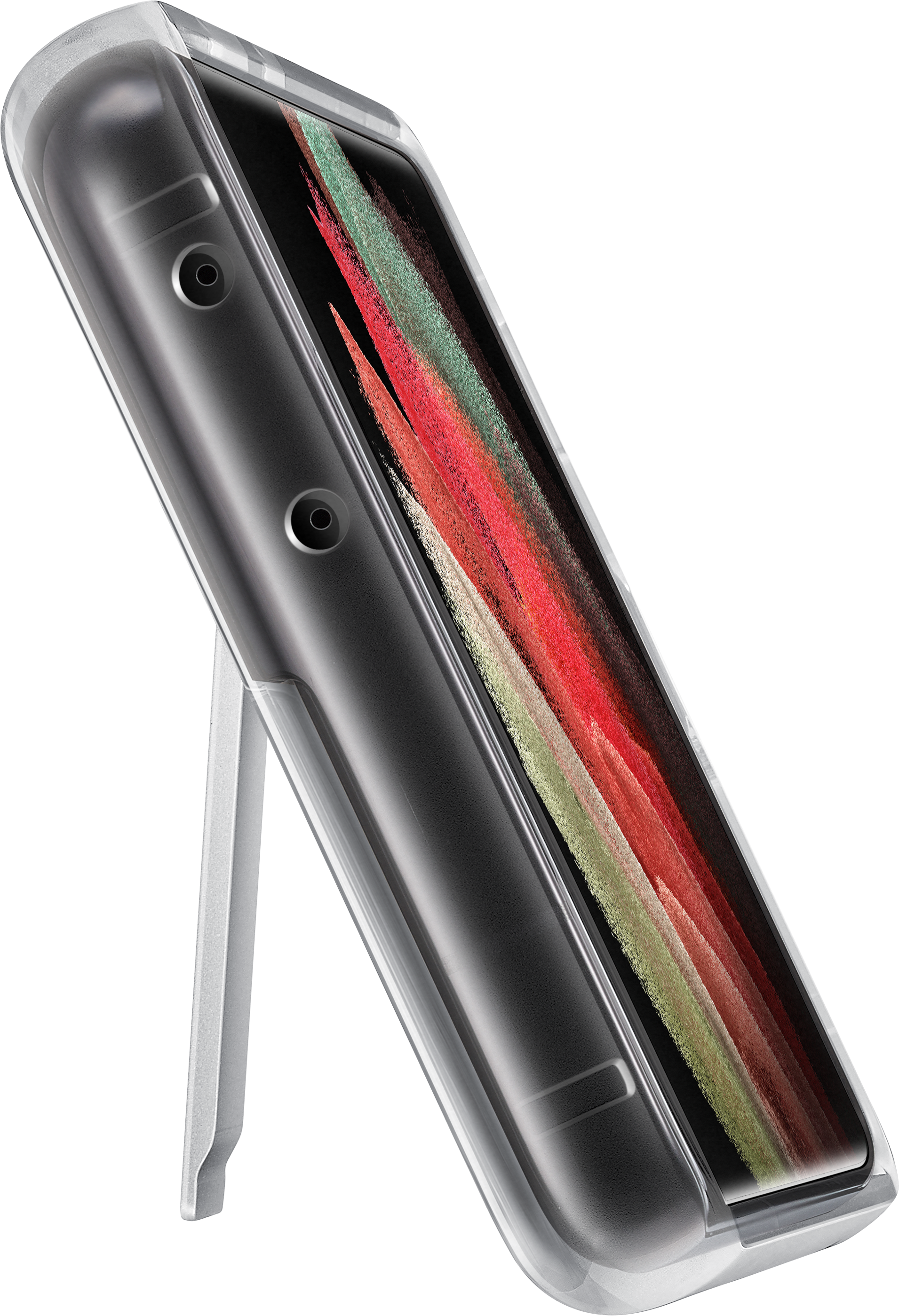 SAMSUNG Clear Standcover - Custodia (Adatto per modello: Samsung Galaxy S21 Ultra)