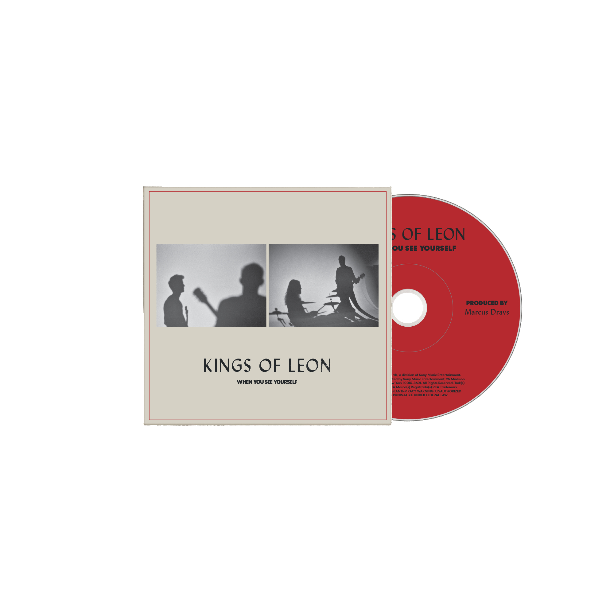 Eine CD-Hülle mit dem Kings of Leon Album 'When You See Yourself'.