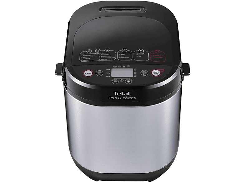 TEFAL PF240E Pain & Délices (Brotbackautomat, Schwarz/Edelstahl)